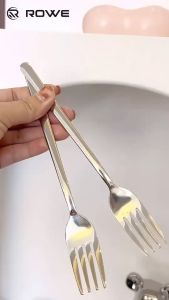 ROWE 6pcs Korean Style Cutlery Flatware Stainless Steel Dining Spoon and Fork 12pcs Dinnerware Set