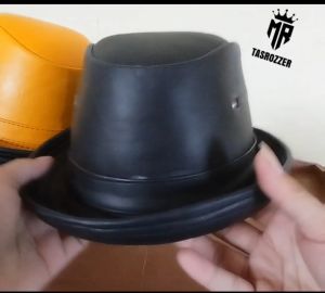 Topi tompi fedora kulit kualitas super l tompi kulit