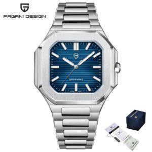 PAGANI DESIGN 2025 Mens Luxury Watch Mechanical Chronograph Quartz Movement Stainless Steel Waterproof Sapphire Crystal Top Br