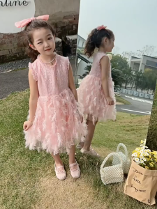 1-9 ปี เหมาะกับงานวันเกิด ชุดเดรสเจ้าหญิง แฟชั่นฤดูร้อน ชุดเดรสเด็กผู้หญิง สําหรับเด็กผู้หญิง