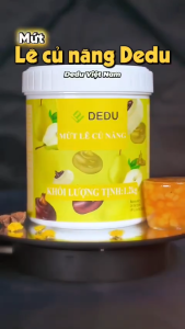 Mứt Lê Củ Năng DEDU Ngọt Vừa Ít Chất Bảo Quản Hộp 1.2kg Dùng Pha Chế Cho Các Loại Trà Trái Cây Thơm Ngon Tươi Mát Vị Đậm Đà