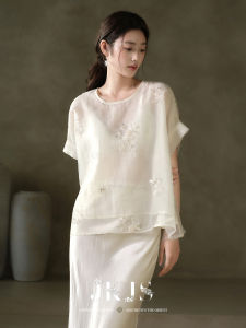 JK&JS | Lace Embroidered Loose Fit Shirt for Women
