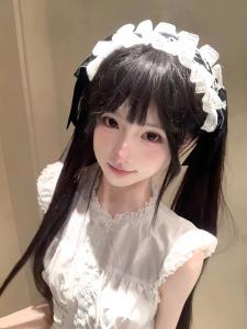 Black White Cat Ear Hairband Cosplay Animal Ears Hair Clip Womens Halloween Headwear Korean Style Fresh out Fashion Accessory