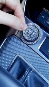 Nút đính đá đề nổ gắn start stop Vòng Đá và Logo xe ô tô Trang Trí Nút Khởi Động START STOP sang trọng cho xe Hyundai kia honda mazda toyota..