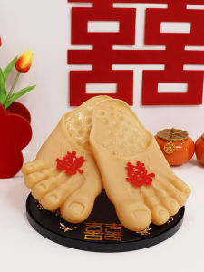 Wedding Game Door Blocking Props Funny Big Toe Slippers Groom Pickup Prank Barefoot Foot Shoes Festival Celebration Supplies