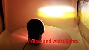 2PCS Pink Skull Colorful LED Len Spotlight Flash light For Motorcycle Front Universal Driving Lights