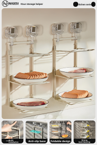 NIGESI | No-Drill Foldable Shelving Unit