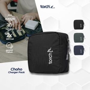 TORCH Choho Pouch Charger Kabel Headset Handsfree Mouse Souvenir Anti Air - Charger Pack Packing System Organizer