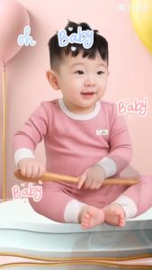 Bộ Dài Tay Phối Bo Minky Mom Cho Bé. Chất Vải thun Tăm Gân Cotton 4-15kg