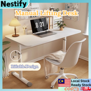 Adjustable Height Study Desk Lifting Laptop Table for Home & Office Lifting Height 63 - 90cm Meja Belajar Komputer