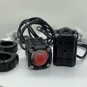 Universal Motorcycle Spotlight Mini Driving Light 4modes lights+ Free domino switch Motorcycle Light