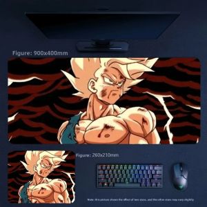 Bandai | Premium Rubber Mouse Pad Cartoon Anime Anime Dragon Ball Series High-quality Non-slip Rubber Mouse Pad Wrist Support Desk Mat