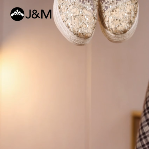 Joy&Mario Womens loafers Lace Breathable Non-Slip Wedges shoes