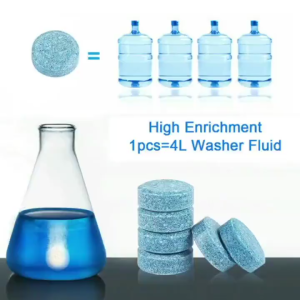 Car glass water effervescent tablets powerful decontamination/degreasing/wiper ultra-concentrated tablets all-season antifreeze wiper cleaning