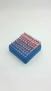 100Pcs/set Mata Bor Asah Pink Batu Asah Poles Tuner Gerinda Drill