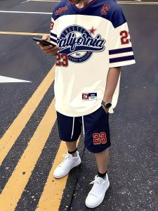 Summer 2025 hot-selling mens suit Casual and fashionable 3D printed outdoor casual sportswear