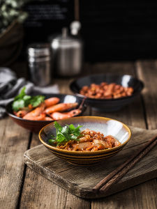 Creative Molecular Dining Utensils Rice Bowl Hotel Dining Utensils Japanese Snack Dipping Sauce Bowl Hot Pot Ceramic Bowl