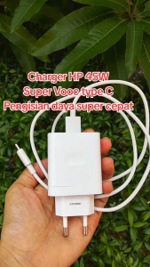 Charger Casan OPPO 45Watt Super VOOC Fast Charging USB Type C Real Output 45Watt