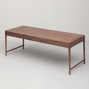 New Chinese Style Black Walnut Tea Table And Chair Set Song Dynasty Aesthetic Hotel Model Room Furniture Rectangular Shape