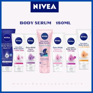 NIVEA Body Serum Extra White 180ml | Intensive Serum | Instant Glow | Night Nourish | Hijab | Radiant&Smooth | Anti-Age | Care&Protect