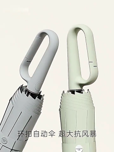 (Ship in12hrs)AMBRELLA Fully Automatic Anti-UV UPF 50+ Ring Buckle Umbrella 10 Ribs mini foldable lightweight Windproof rainproof quality big umbrella