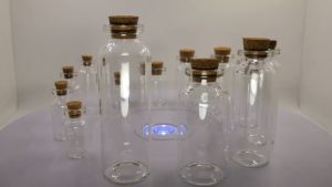 Lọ Thủy Tinh Nhỏ Nắp Bần Nhiều Kích Thước Đựng Đồ Handmade Đáng Yêu Đá Vụn Thanh Tẩy Trang Trí Decor