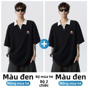 Paul Frank | Áo Polo Giả Hai Mảnh Mùa Hè Nhẹ Rộng
