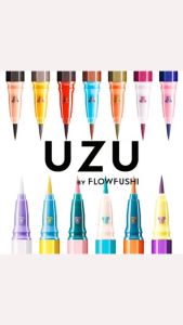 FLOWFUSHI UZU Eye Opening Liner Liquid Eyeliner UZU熊野职人彩色防水眼线液笔 0.55ml (Black/Brown Black/Brown/Gray/Dark Gray)