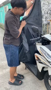 HONDA SONIC Waterproof Motor Cover Black Motorcycle Cover High Quality with Storage Bag & Shoe Wipes