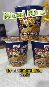 Curry Mixed Rice Instant Rice Cup Rice Konjac Rice Fast Food Ready To Eat No Cooking Required Ready In 10 Minutes Easy To Carry Suitable For Outdoor Home School Office Dormitory