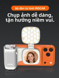 COMITOK MOCA Bộ Tăng Cường Chụp Ảnh Tự Sướng Không Dây Cho iPhone Với Chức Năng Khóa Lấy Nét Điều Khiển Từ Xa DSLR Có Thể Sạc Lại Tùy Chọn Đèn Gương Chiếu Sáng