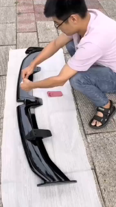 55“ Universal MotorsTrunk Rear Spoiler tanpa lubang No drilling required  Glossy Black/white/Carbon