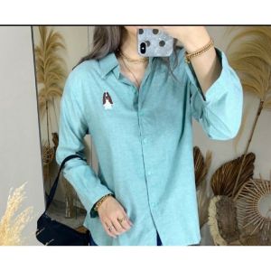 KEMEJA ATASAN WANITA HP LENGAN PANJANG HP FIT TO XXL (755 HP)