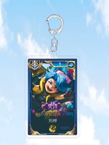 2024 Liu Zen Video Game Burst Tornado Keychain Schoolbag Small Pendant Decoration Acrylic King Glory Surrounding the Game