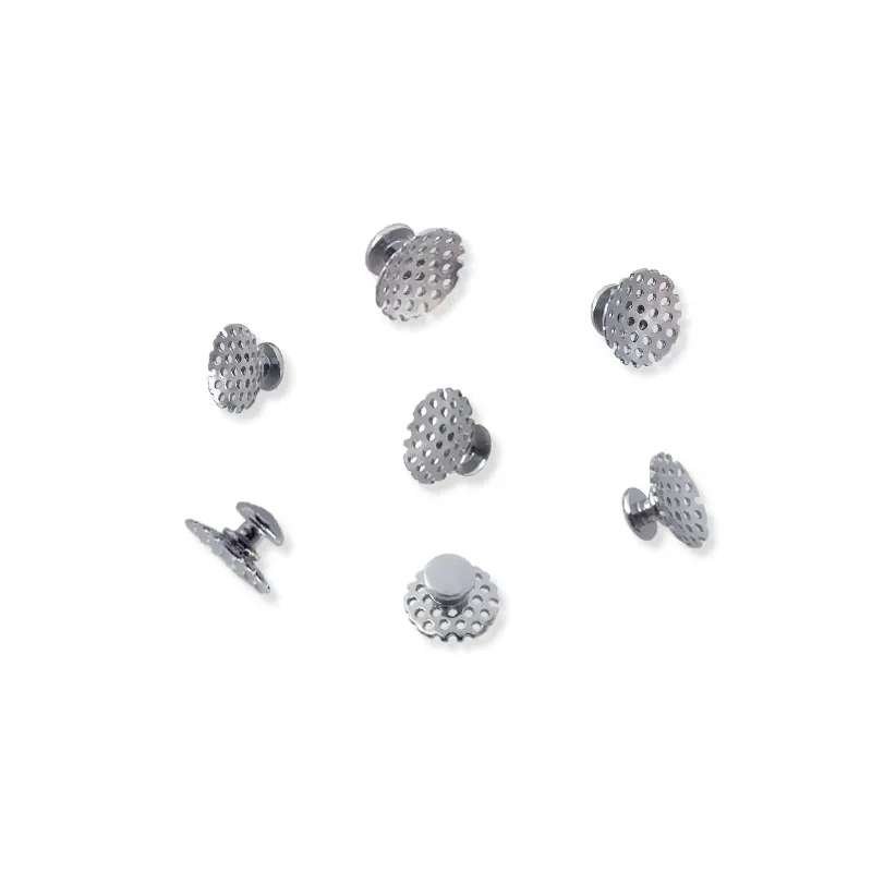 50Pcs Dental Lingual Orthodontic Button for Bondable Round Mesh Base