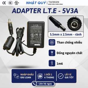 Nguồn Adapter 5v3a LTE- Jack 5.5mm x 2.5mm (tròn) - Sạc 5V 3A cho camera box TV...