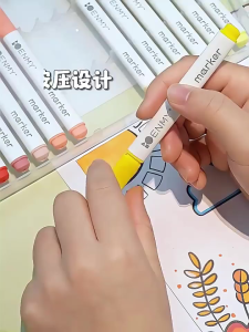 ปากกาอะคริลิค ปากกามาร์กเกอร์อะคริลิค 12/24/36/48/60/80สี สามารถเขียนบนแก้ว พลาสติก หรือโลหะได้ Acrylic marker pen