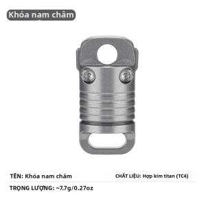 Tiartisan | Móc Khóa Từ Tính Hợp Kim Titan Tiartisan 360 ° Mặt Dây Chuyền Có Khóa Tháo Nhanh Có Thể Xoay Được Công Cụ EDC Siêu Nhẹ Dành Cho Cắm Trại Ngoài Trời