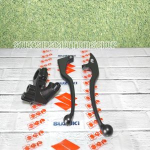 Handle set rem dan kopling + dudukan handel kopling rumah spion kiri drat 14 suzuki satria fu 150 injeksi