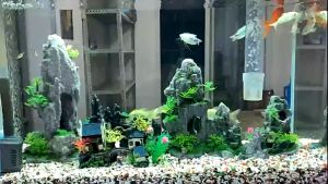 Resin Simulation Rockery Artificial Hill Aquarium Fish Tank Landscape Ornamentsaquarium Landscaping Accessories Resin Artificial Rockery Fish Tank Aquarium Decoration Water Landscape Artificial Chinese Rockery