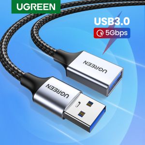 UGREEN 1M/2M USB 3.0 Male to Female Extension Cable  USB 3.0 Extender Cord Type A Male to Female Data Transfer Lead for Playstation Xbox Oculus VR USB Flash Drive Card Reader Hard Drive Keyboard Printer Camera