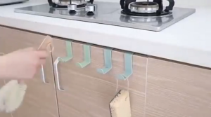 6PCS Z-Type Steel Seamless  Door Rear Hook Stainless  Nail-free Hook Door Back Adhesive Hook HEIM