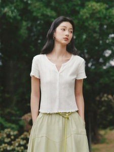 Semir | Summer Short Crop Lace Hollow T-Shirt