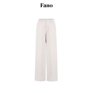 Fano | Quần Tây Đơn Giản Kiểu Dáng Thanh Lịch Cao Cổ Rộng Gấu Thẳng Xòe