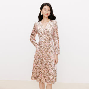 Koradior | Spring New Elegant V-Neck Floral Dress
