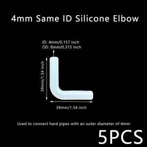 Silicone Elbow Flexible Repair Joint Hard Tube Soft Connector Elastic Right Angle Rubber Coupling Pipe Irrigation Garden