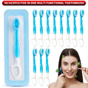 30/10/5 PCS Five in One Multi functional Toothbrush Convenient Independent Packaging Essential for Business Travel