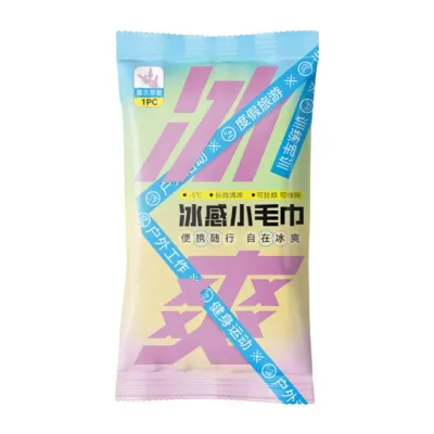 Creative Non Woven Fabric Cooling Towel Breathable Quick Drying Sweat Wipes Sunstroke Prevention Disposable Ice Wipes Summer