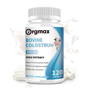 Orgmax Bovine Colostrum Capsules 1000mg 20%IgG Promote Gut Digestive Health Boost Immune System Enhance Muscle Growth & Repair Colostrum Powder 20 Igg Capsule 20 - Lazada