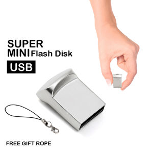 Mini Metal USB Flash Drives 128GB Memory Stick 64GB High Speed Pen Drive 32GB Free Key Chain U Disk 16GB 8GB 4GB